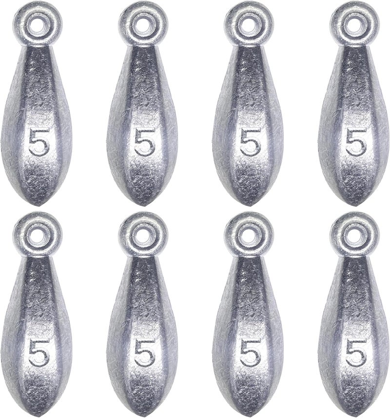 TKHDBF Fishing Weights Sinkers Bank Sinkers Bullet Weights for Surf Fishing Pier Bank Fishing Saltwater Fishing Gear 1oz to 8oz - Image 1